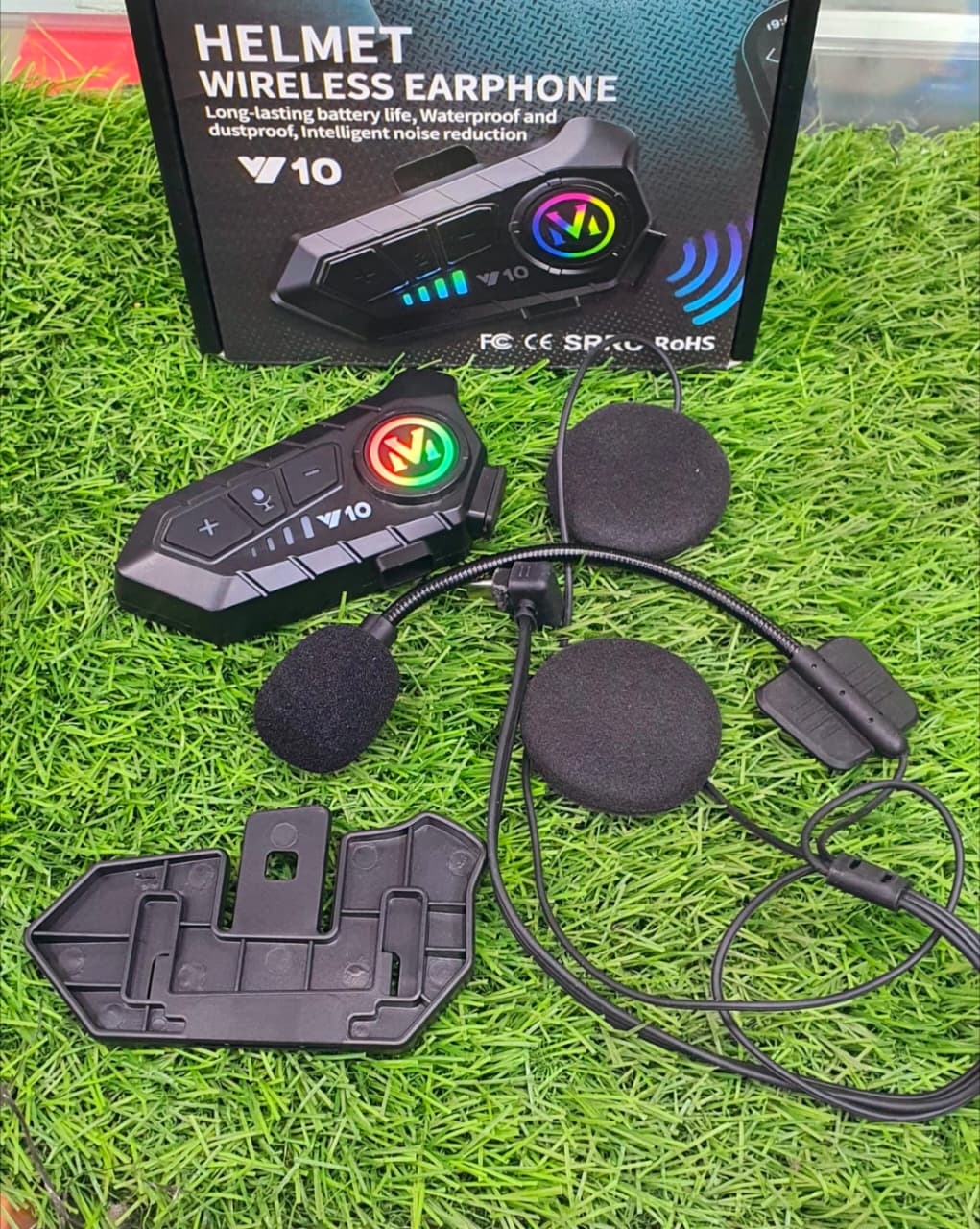 Motorcycle Helmet Bluetooth Headset 5.3, IPX6 Waterproof HiFi - Image 5