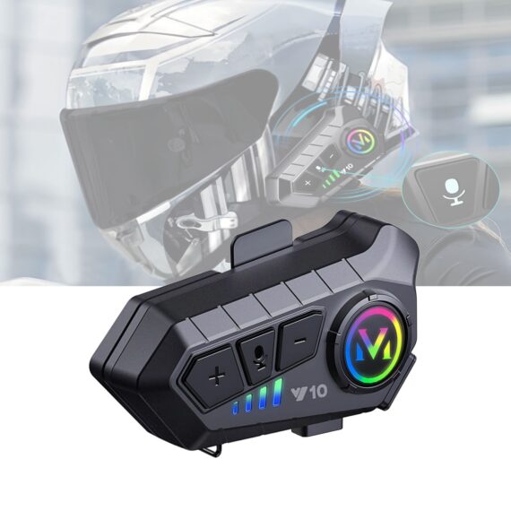 Motorcycle Helmet Bluetooth Headset 5.3, IPX6 Waterproof HiFi