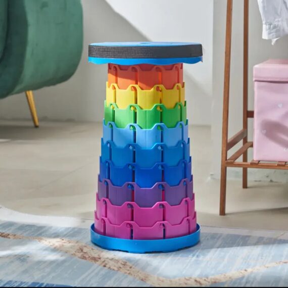 Portable Telescopic Folding Stool – Lightweight Travel Seat