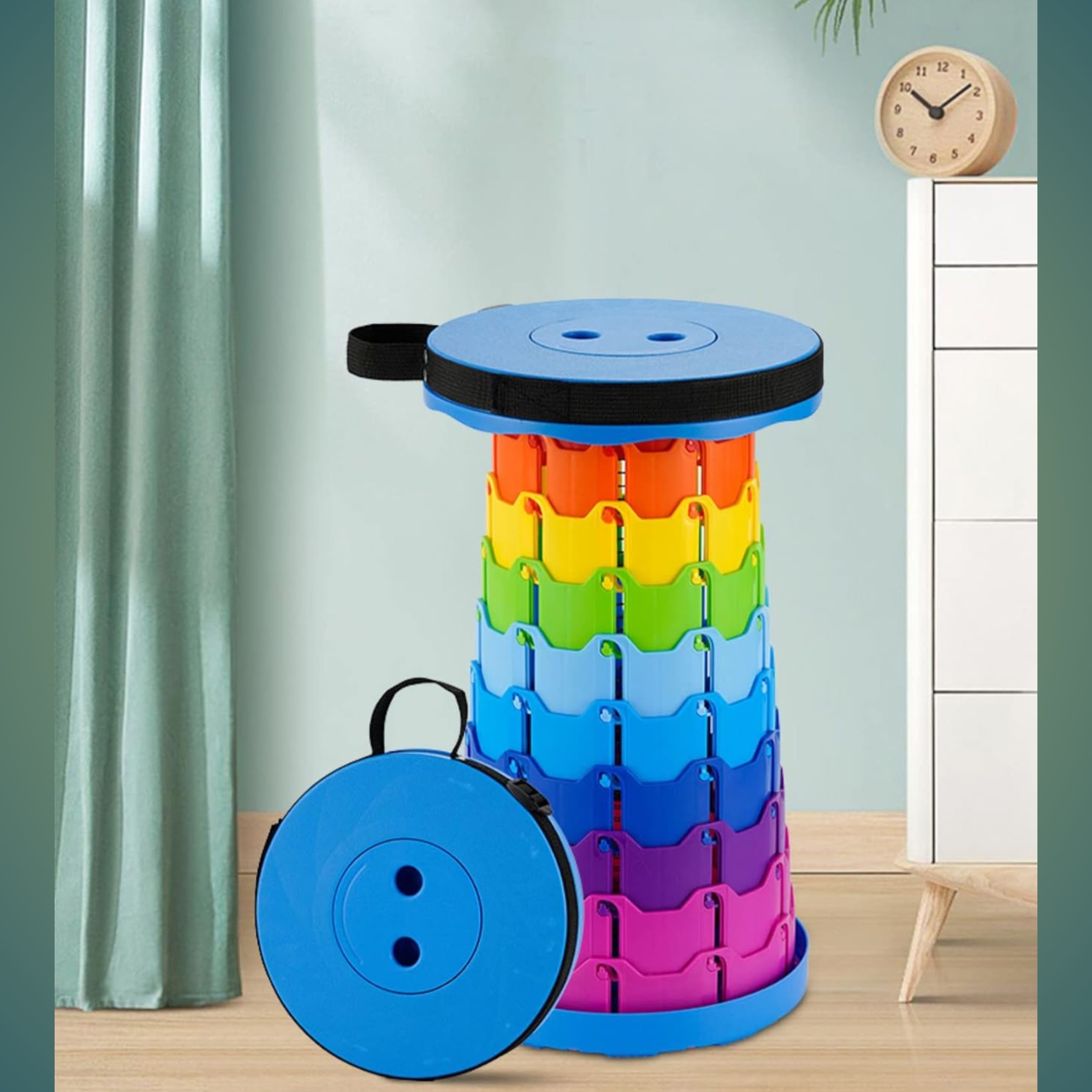 Portable Telescopic Folding Stool – Lightweight Travel Seat - Image 2