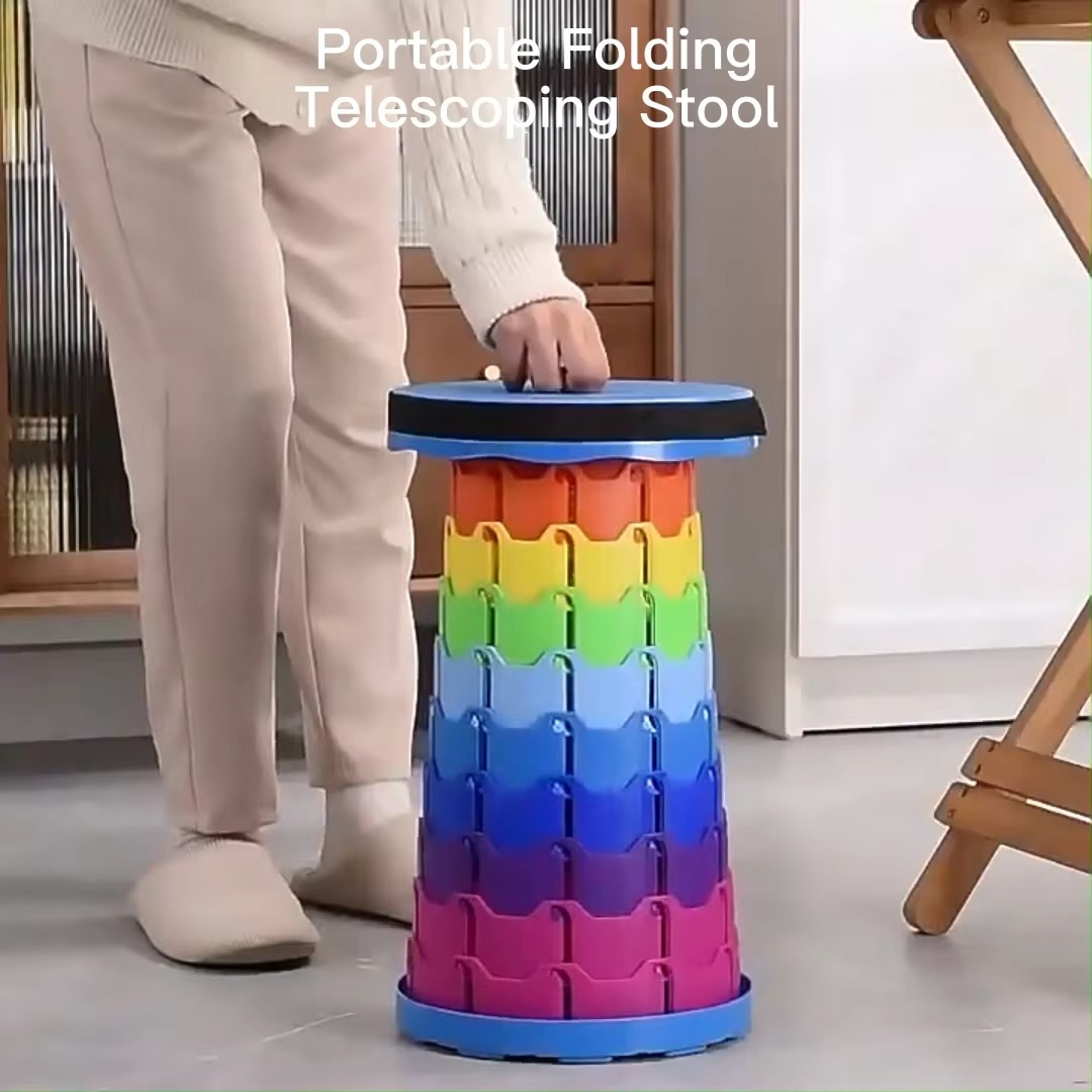 Portable Telescopic Folding Stool – Lightweight Travel Seat - Image 4