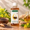 Cold pressed mustard oil 235ml bottle for traditional massage