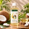 Organic virgin cold pressed coconut oil 235ml jar for hair and skin