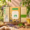 Organic cough and cold herbal relief tea blend with ginger and tulsi