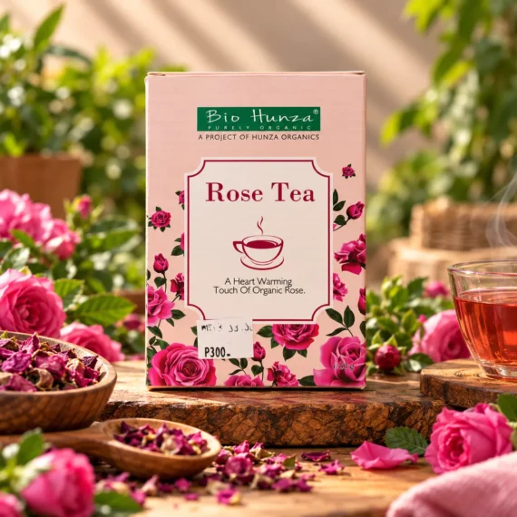 Organic dried Damask rose petal tea 25g for calm and skin glow