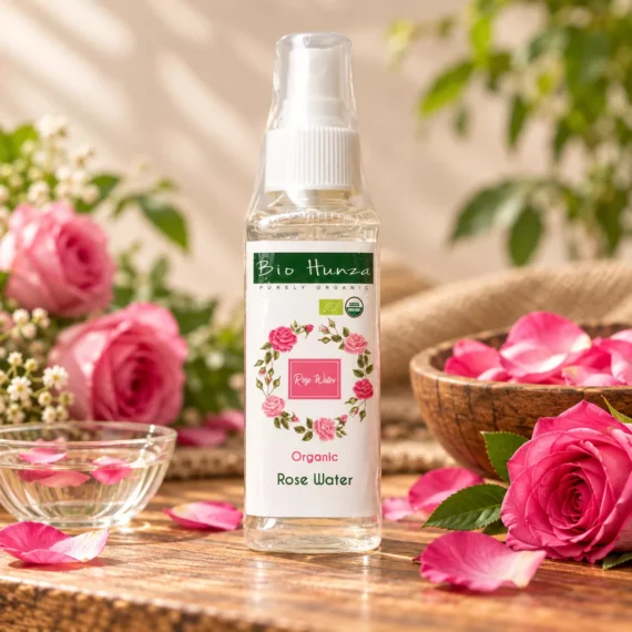 USDA certified organic rose water facial mist spray bottle